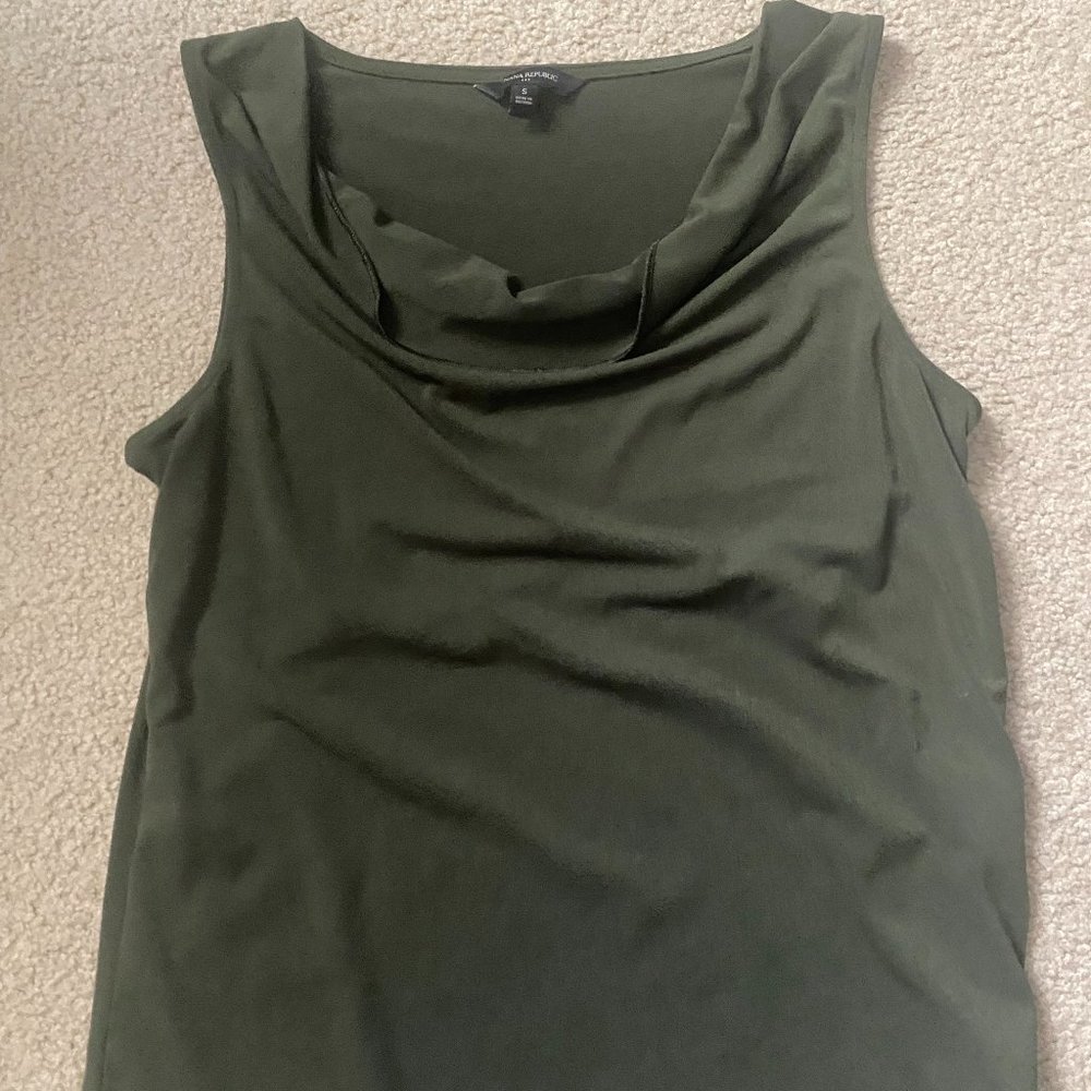 Banana Republic Green Tank Blouse